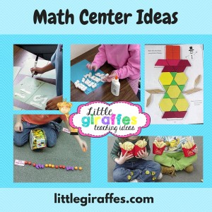 Math: Centers | Little Giraffes Teaching Ideas | A to Z Teacher Stuff