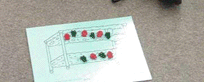 Bear bunk bed counting mat
