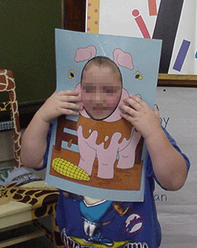 Farm animal character mask example one