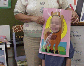 Farm animal character mask example two