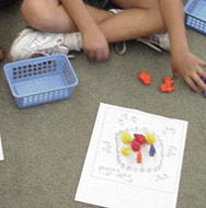 Farm math mat for sorting and counting animals