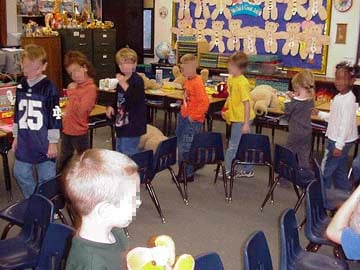 Children playing Musical Bears